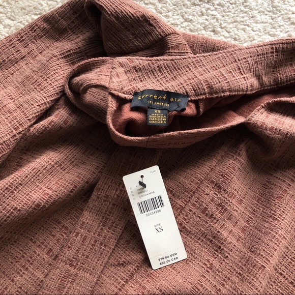 ANTHROPOLOGIE TIE BACK MOCK NECK TEXTURED BLOUSE - Picture 8 of 13